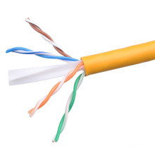 Oxygen-Free Copper UTP CAT6 Yellow Cable with OEM Pull-out Box
